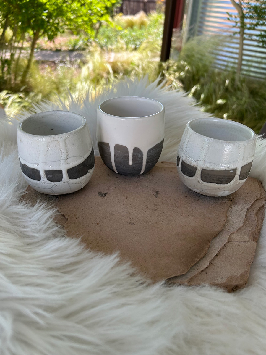 Raku Wine Cups