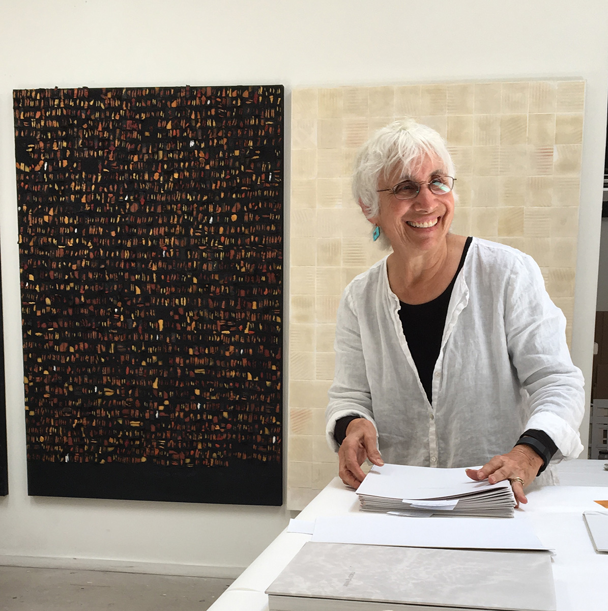 Judy in her studio